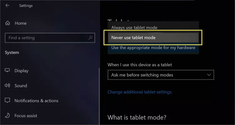 Hướng dẫn tắt chế độ Tablet mode Win 10, 11 chi tiết nhất
