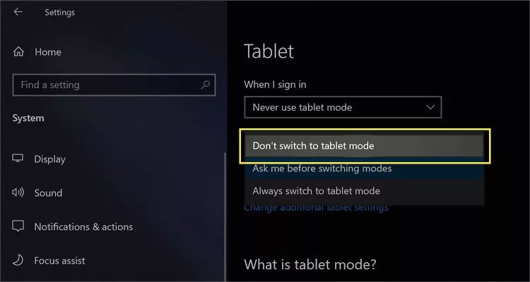 Hướng dẫn tắt chế độ Tablet mode Win 10, 11 chi tiết nhất