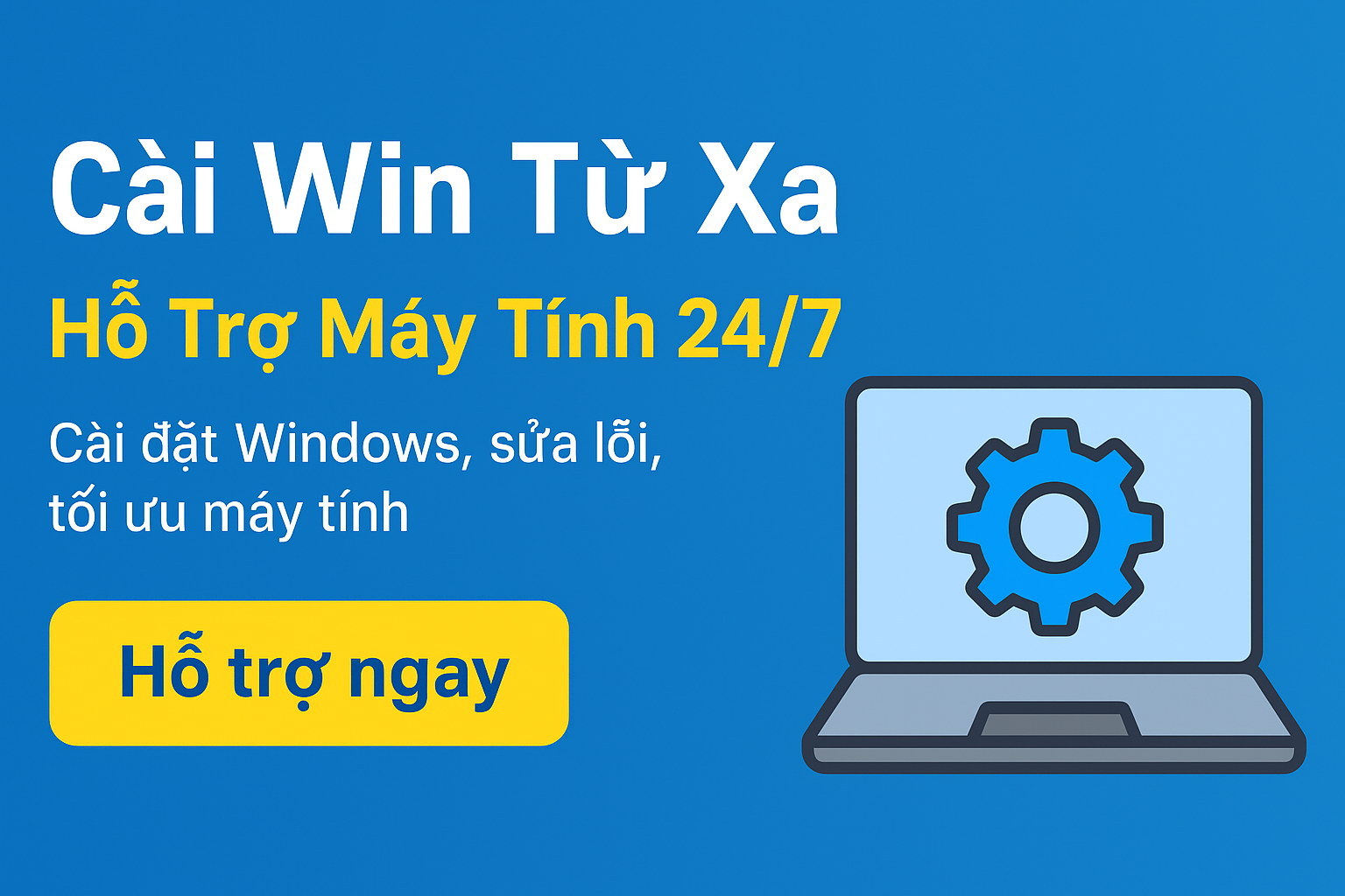Cài Windows & Phần Mềm Từ Xa Qua Internet - Hỗ Trợ Nhanh | 0989 286 601