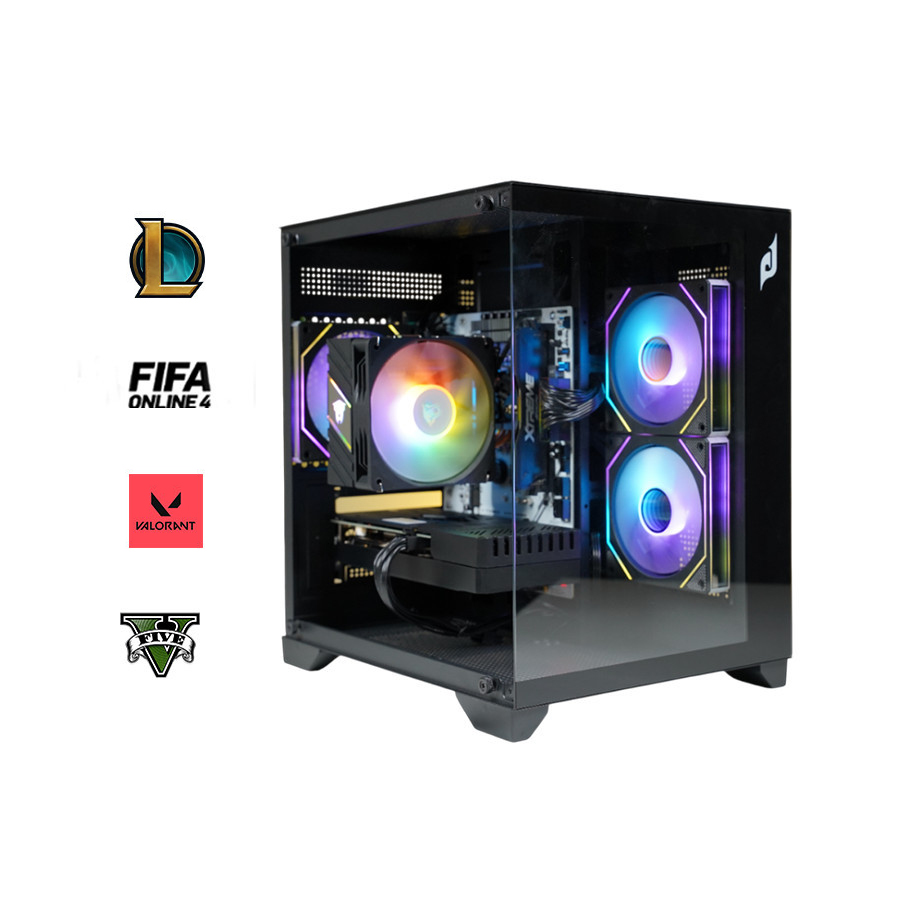 Cây pc gaming B760, i5 14400F, Ram 16G, Gtx 1050ti