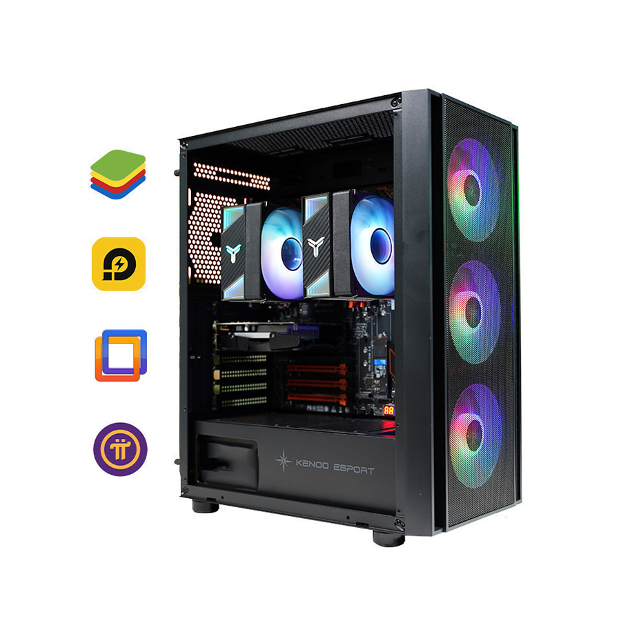 Cây pc xeon dual x99, e5 2686v4, Ram 64g, 1050 2g